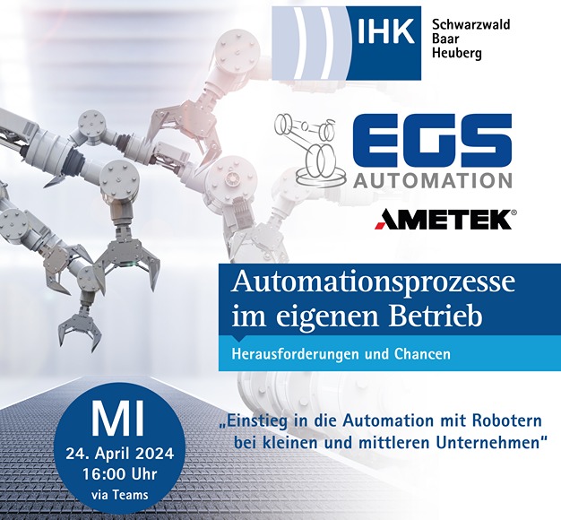 Einstieg in die Automation mit Robotern - EGS Automation